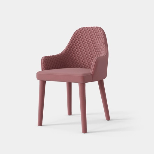 Quilted Dining Chair (Pink)